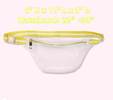 Transparent PVC Fanny Pack Waterproof Outdoor Chest Bag