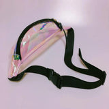 Laser Sports Waist Pack Boys Girls Phone Money Bags Zipper Crossbody Travel Bag