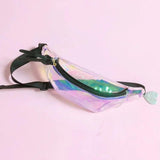 Laser Sports Waist Pack Boys Girls Phone Money Bags Zipper Crossbody Travel Bag