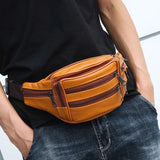 Leather Fanny Pack Waist Bag Crossbody Handbag