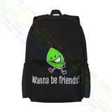 BFDI Battle For Dream Island Leafy Youth Large Capacity Backpack