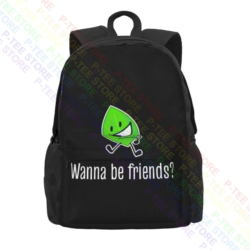 BFDI Battle For Dream Island Leafy Youth Large Capacity Backpack