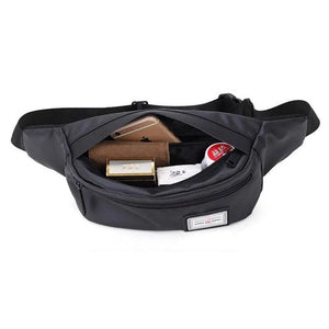 Men Fanny Pack Casual Waist Bags Money Phone Belt Belly Bag Oxford Cloth