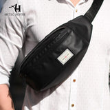 Men Fanny Pack Casual Waist Bags Money Phone Belt Belly Bag Oxford Cloth