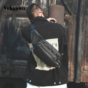 Men Casual Functional Fanny Pack Waterproof Waist Bag for Travel