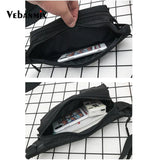 Men Casual Oxford Waist Fanny Pack Money Belt Bag Pouch