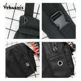 Men Casual Oxford Waist Fanny Pack Money Belt Bag Pouch