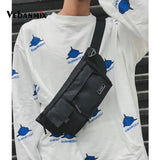 Men Casual Oxford Waist Fanny Pack Money Belt Bag Pouch