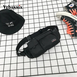 Men Casual Oxford Waist Fanny Pack Money Belt Bag Pouch