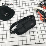 Men Casual Oxford Waist Fanny Pack Money Belt Bag Pouch
