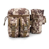 Tactical Water Bottle Waist Bag Camouflage Hiking Climbing Pack