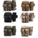 Tactical Water Bottle Waist Bag Camouflage Hiking Climbing Pack