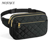 Rhombus Pattern Crossbody Bag Multi-Pockets Shoulder Bag