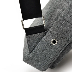 Men Casual Chest Pack With Earphone Hole Shoulder Bag Travel Male Messenger Bag