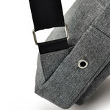 Men Casual Chest Pack With Earphone Hole Shoulder Bag Travel Male Messenger Bag