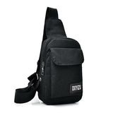 Men Casual Chest Pack With Earphone Hole Shoulder Bag Travel Male Messenger Bag