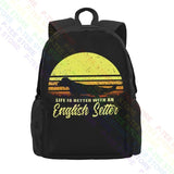English Setter Bird Dog Lover Sun Backpack