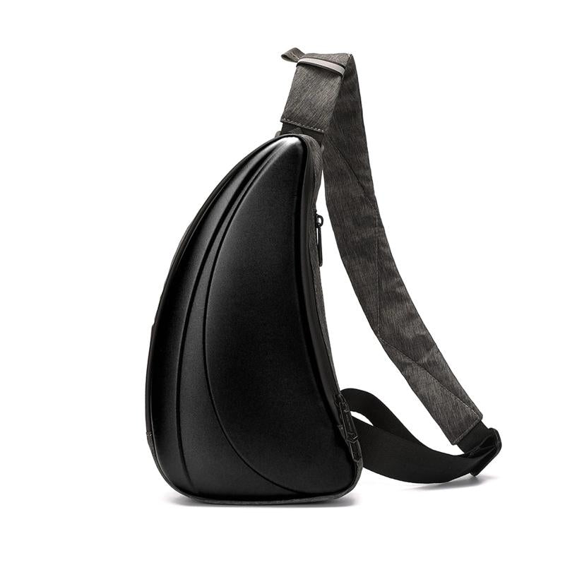 Unisex Chest Bag Waterproof PVC Laser Hard Shell Cross-Body Pack