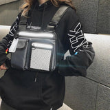Hip-Hop Men Chest Rig Bag Man Reflective Functional Vest Pack