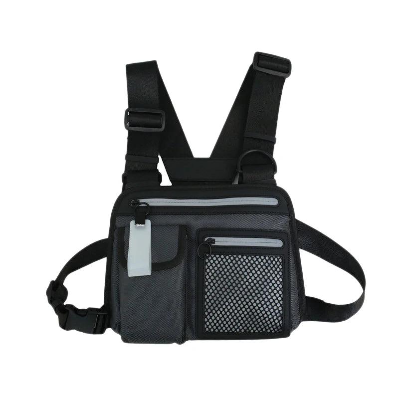 Hip-Hop Men Chest Rig Bag Man Reflective Functional Vest Pack