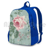 French Vintage Roses Outdoor Hiking Backpack