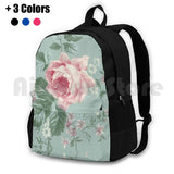 French Vintage Roses Outdoor Hiking Backpack