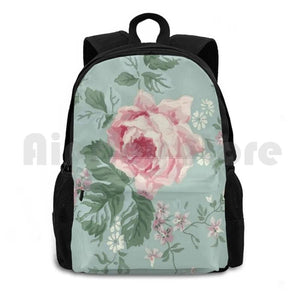 French Vintage Roses Outdoor Hiking Backpack