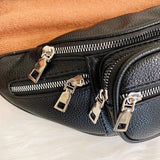Women Chest Bag Pu Leather Shoulder Crossbody Handbag