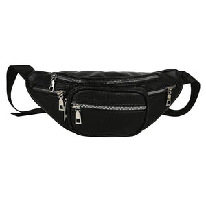 Women Chest Bag Pu Leather Shoulder Crossbody Handbag