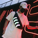 Unisex Tide Couple Shoulder Crossbody Bag Reflective Dead Fly Hip Hop Street Wai