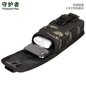 Men's Waterproof Nylon Camo Messenger Bag 5.8-inch Mobile Crossbody Handbag Mini