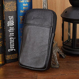 Men Leather Cell Phone Case Cigarette Belt Fanny Bag Waist Pack