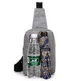 Men Clutch Nylon Messenger Bag Casual Travel Rucksack Chest Bag