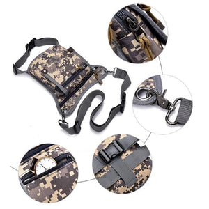 Men's Nylon Waist Fanny Military Bag Multi-purpose Messenger