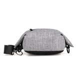 Dxyizu Nylon Mens Chest Bag Travel Crossbody Shoulder Casual Dark Gray