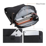 Men Canvas Shoulder Bag for 7.9' Ipad Waterproof Business Crossbody