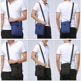 Men Canvas Shoulder Bag for 7.9' Ipad Waterproof Business Crossbody