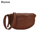 Wine Red Wide Single Strap Half Moon Chestbag