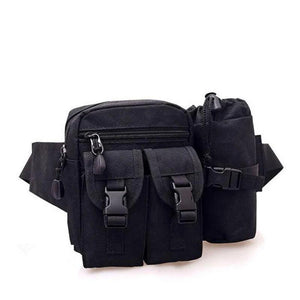 Men Waist Packs Canvas Multifunction Mobile Phone Water Cup Tactical Bags