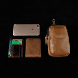 Small Leather Waist Pack Belt Bag Phone Pouch