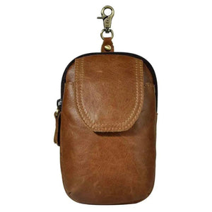 Small Leather Waist Pack Belt Bag Phone Pouch