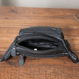 Leather Male Crossbody Sling Bag Travel Cell Phone Case Pouch Men 004b