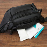 Leather Male Crossbody Sling Bag Travel Cell Phone Case Pouch Men 004b