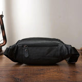 Leather Male Crossbody Sling Bag Travel Cell Phone Case Pouch Men 004b