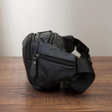 Leather Male Crossbody Sling Bag Travel Cell Phone Case Pouch Men 004b