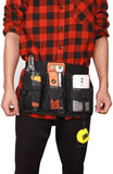 Heavy Duty Oxford Waist Bag Belt Pouch Tool Apron with 7 Pockets