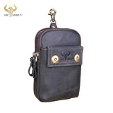 Genuine Leather Small Waist Pack Phone Pouch Bag