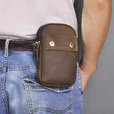 Genuine Leather Small Waist Pack Phone Pouch Bag