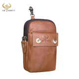 Genuine Leather Small Waist Pack Phone Pouch Bag