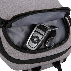 Men's Vintage Nylon Chest Bag Large Capacity